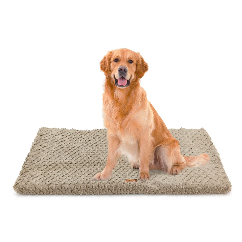 Premium Plush Dog Bed With Removable Washable Cover - All-Season Anti-Slip Pet Mat For Dogs & Cats, Indoor Outdoor Use In Crate, Kennel & Home - Ultra Soft Warmth For Year-Round Comfort